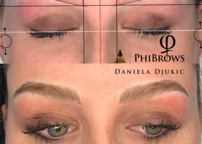 Microblading PhiBrows à Lausannes - Traitement Avant / Après