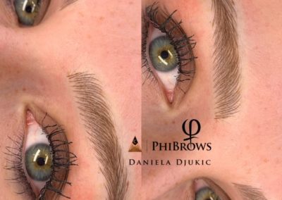 Microblading PhiBrows à Lausannes - Traitement Avant / Après